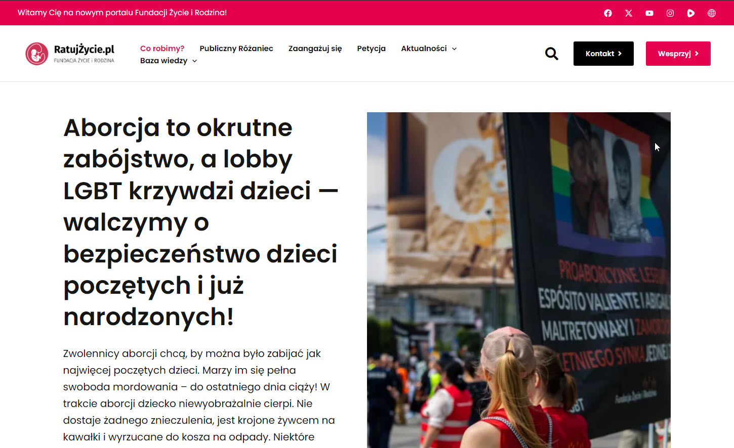 Społeczna walka z aborcją jako element działalności ruchów obywatelskich