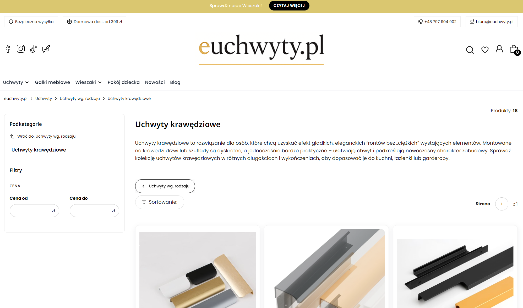 Prosty sposób na elegancką metamorfozę mebli: wymiana klasycznych uchwytów na krawędziowe