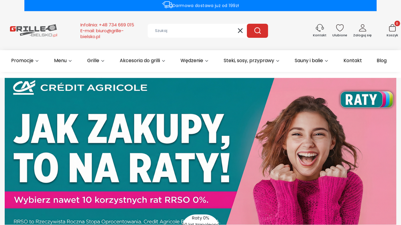 Podgląd strony Internetowy sklep z grillami | Grille-bielsko.pl