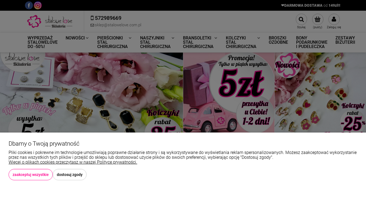 Podgląd strony Biżuteria ze stali chirurgicznej - StaloweLOVE