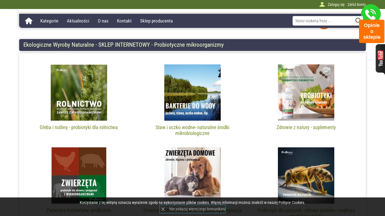 Podgląd strony Efektywne mikroorganizmy | Sklep internetowy MIKROBIOTYK
