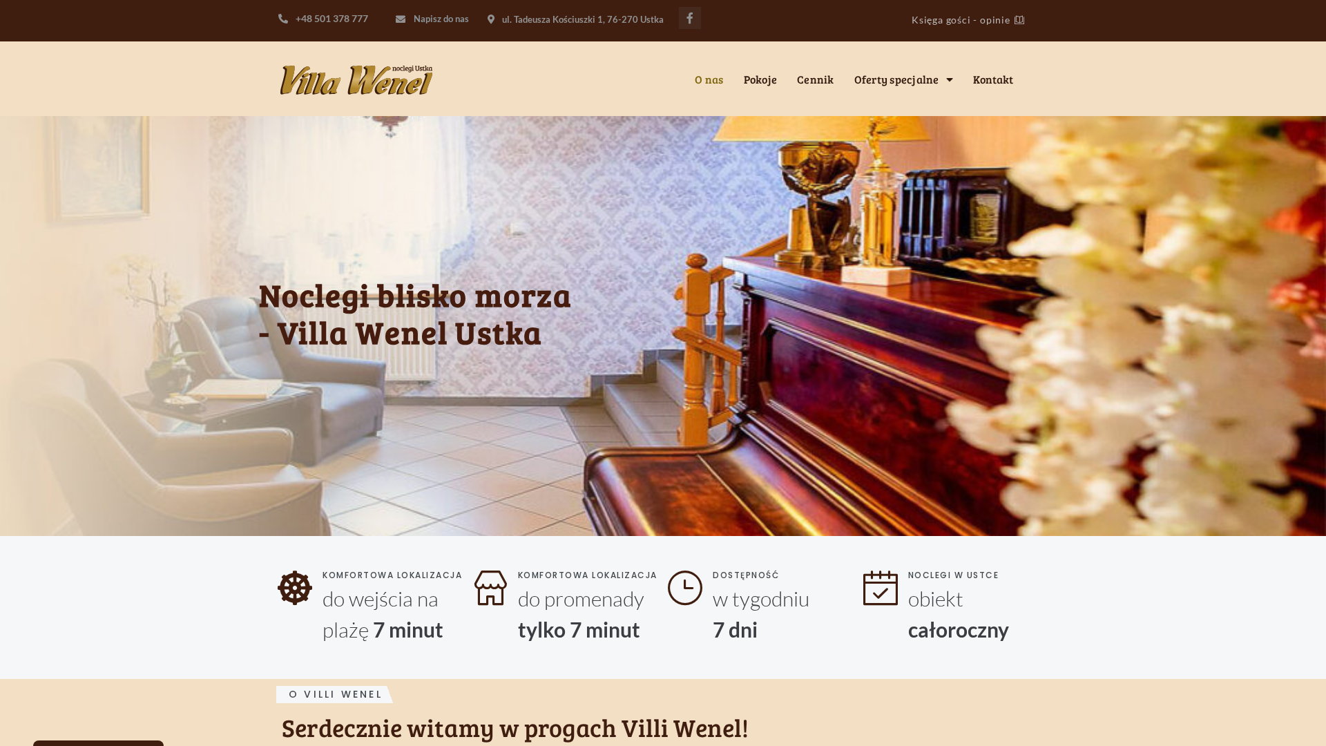 Podgląd strony Villa Wenel
